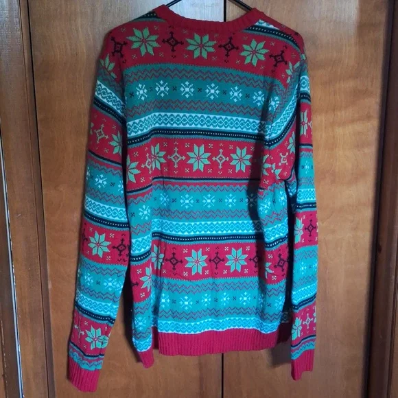 NWOT Ugly Christmas Sweater - Christmas Cow with Drink Holder XL - Picture 5 of 7